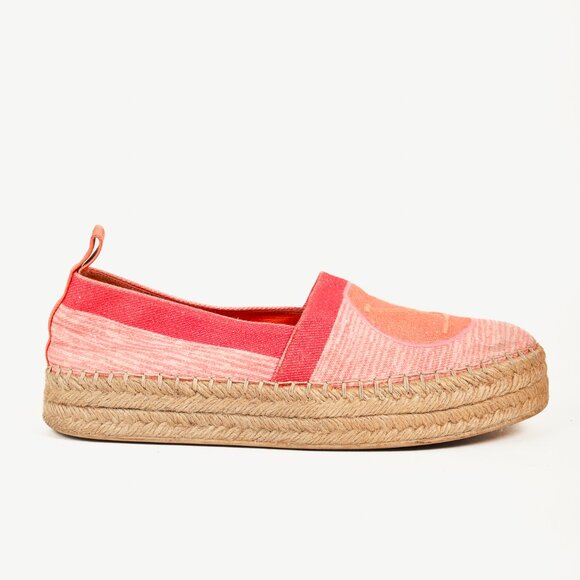 Louis Vuitton Pink Shore Postcard Embroidered-Logo Espadrilles - Picture 2 of 10